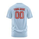 Custom Light Blue Copper Rose T-Shirt