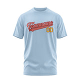 Custom Light Blue Copper Rose T-Shirt