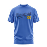 Custom Sky Blue Sky Blue T-Shirt