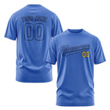 Custom Sky Blue Sky Blue T-Shirt