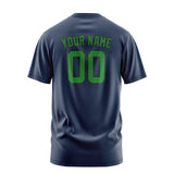 Custom Blue Emerald Green T-Shirt