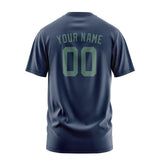 Custom Blue Blue Green T-Shirt