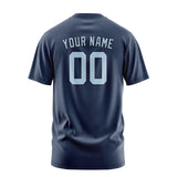 Custom Blue Light Blue T-Shirt