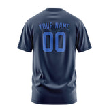 Custom Blue Sky Blue T-Shirt