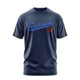 Custom Blue Sky Blue T-Shirt