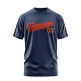 Custom Blue Coral Red T-Shirt
