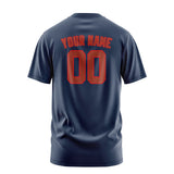 Custom Blue Coral Red T-Shirt