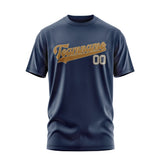 Custom Blue Khaki T-Shirt