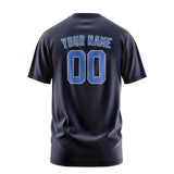 Custom Navy Sky Blue T-Shirt