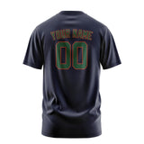 Custom Navy Green T-Shirt