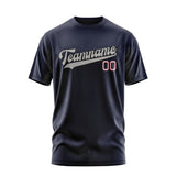 Custom Navy Gray T-Shirt
