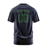 Custom Navy Green T-Shirt
