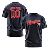 Custom Navy Red T-Shirt