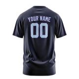 Custom Navy Light Blue T-Shirt