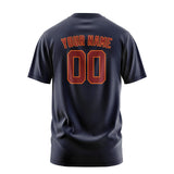 Custom Navy Crimson Red T-Shirt