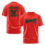 Custom Orange Red Green T-Shirt