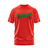 Custom Orange Red Emerald Green T-Shirt