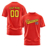Custom Orange Red Gold T-Shirt