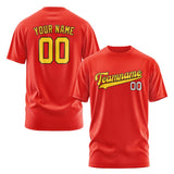 Custom Orange Red Gold T-Shirt
