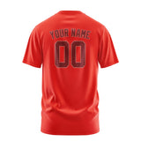 Custom Orange Red Crimson Red T-Shirt