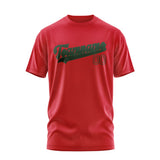 Custom Red Dark Green T-Shirt