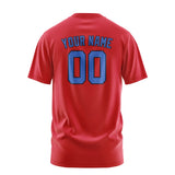Custom Red Sky Blue T-Shirt