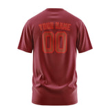 Custom Crimson Red Coral Red T-Shirt