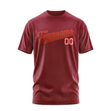 Custom Crimson Red Coral Red T-Shirt