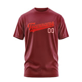 Custom Crimson Red Orange Red T-Shirt