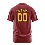 Custom Crimson Red Gold T-Shirt