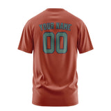 Custom Coral Red Blue Green T-Shirt
