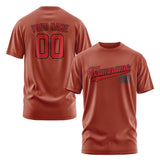 Custom Coral Red Red T-Shirt