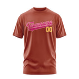 Custom Coral Red Pink T-Shirt