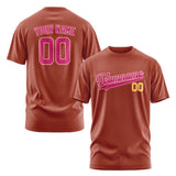 Custom Coral Red Pink T-Shirt