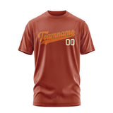 Custom Coral Red Orange T-Shirt