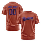 Custom Coral Red Purple T-Shirt