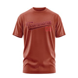 Custom Coral Red Crimson Red T-Shirt