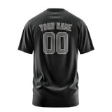 Custom Black Dark Grey T-Shirt