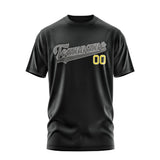 Custom Black Dark Grey T-Shirt