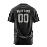 Custom Black Gray T-Shirt