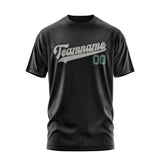Custom Black Gray T-Shirt