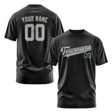 Custom Black Gray T-Shirt