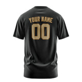 Custom Black Light Khaki T-Shirt