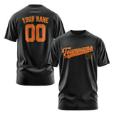 Custom Black Orange T-Shirt