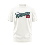 Custom White Blue Green T-Shirt