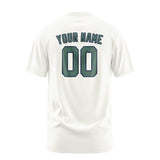 Custom White Blue Green T-Shirt