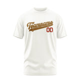 Custom White Khaki T-Shirt