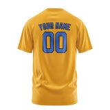 Custom Yellow Sky Blue T-Shirt
