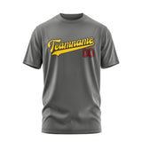 Custom Dark Grey Gold T-Shirt