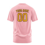 Custom Light Pink Yellow T-Shirt